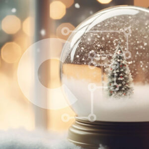 Intra Συλλεκτικό Ξύλινο Παζλ Plywood  4mm - Snow Globe με διακόσμηση χριστουγεννιάτικου δέντρου Σε Ξύλινο Κουτί - Διαστάσεις: 10x10 cm – 25 κομμάτια