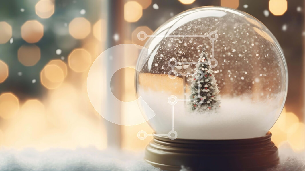 Intra Συλλεκτικό Ξύλινο Παζλ Plywood  4mm - Snow Globe με διακόσμηση χριστουγεννιάτικου δέντρου Σε Ξύλινο Κουτί - Διαστάσεις: 10x10 cm – 25 κομμάτια