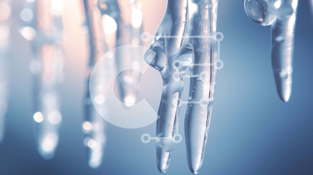 Intra Συλλεκτικό Ξύλινο Παζλ Plywood  4mm - Κοντινό πλάνο Παγωμένα παγάκια με παγωμένη αντανάκλαση Σε Ξύλινο Κουτί - Διαστάσεις: 10x10 cm – 25 κομμάτια