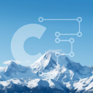 Intra Συλλεκτικό Ξύλινο Παζλ Plywood  4mm - Χιονισμένη οροσειρά με καταγάλανο ουρανό Σε Ξύλινο Κουτί - Διαστάσεις: 10x10 cm – 25 κομμάτια