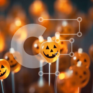 Intra Συλλεκτικό Ξύλινο Παζλ Plywood  4mm - Ομάδα γλειφιτζούρια σε σχήμα κολοκύθας φωτισμένα στο σκοτάδι Σε Ξύλινο Κουτί - Διαστάσεις Puzzle: 10x10 cm – 25 κομμάτια