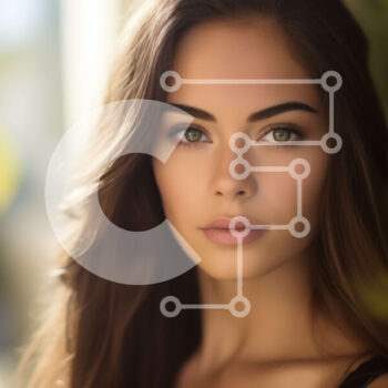 Intra Συλλεκτικό Ξύλινο Παζλ Plywood  4mm - Όμορφη γυναίκα με μακριά σκούρα μαλλιά σε πράσινο φύλλωμα Σε Ξύλινο Κουτί - Διαστάσεις Puzzle: 10x10 cm – 25 κομμάτια - Image 1