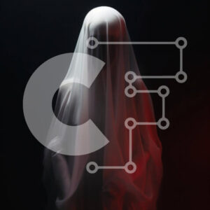 Intra Συλλεκτικό Ξύλινο Παζλ Plywood  4mm - Mysterious Ghostly Figure σε λευκό Σε Ξύλινο Κουτί - Διαστάσεις Puzzle: 10x10 cm – 25 κομμάτια