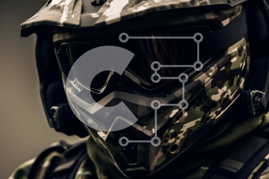 Intra Συλλεκτικό Ξύλινο Παζλ Plywood  4mm - Άτομο με στρατιωτικό εξοπλισμό Σε Ξύλινο Κουτί - Διαστάσεις Puzzle: 10x10 cm – 25 κομμάτια