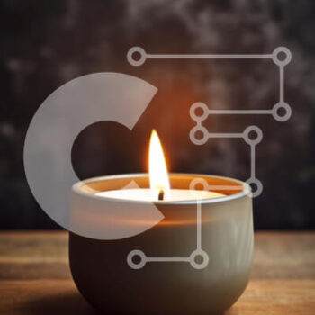 Intra Συλλεκτικό Ξύλινο Παζλ Plywood  4mm - Μονό κερί σε ξύλινο τραπέζι με σκούρο φόντο Σε Ξύλινο Κουτί - Διαστάσεις Puzzle: 10x10 cm – 25 κομμάτια - Image 1