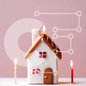 Intra Συλλεκτικό Ξύλινο Παζλ Plywood  4mm - Gingerbread House με αναμμένα κεριά για γιορτές Σε Ξύλινο Κουτί - Διαστάσεις: 10x10 cm – 25 κομμάτια