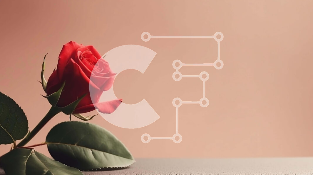 Intra Συλλεκτικό Ξύλινο Παζλ Plywood  4mm - Μονό κόκκινο τριαντάφυλλο με πράσινα φύλλα Σε Ξύλινο Κουτί - Διαστάσεις Puzzle: 10x10 cm – 25 κομμάτια