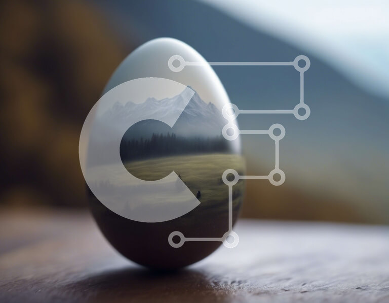 Intra Συλλεκτικό Ξύλινο Παζλ Plywood  4mm - Διακοσμητικό γυάλινο αυγό με ζωγραφισμένο ορεινό τοπίο Σε Ξύλινο Κουτί - Διαστάσεις: 10x10 cm – 25 κομμάτια