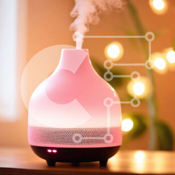 Intra Συλλεκτικό Ξύλινο Παζλ Plywood  4mm - Ροζ υπερηχητικός διαχύτης με ατμό και φυτά Σε Ξύλινο Κουτί - Διαστάσεις Puzzle: 10x10 cm – 25 κομμάτια - Image 1