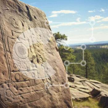 Intra Συλλεκτικό Ξύλινο Παζλ Plywood  4mm - Περίπλοκο σκάλισμα σε μεγάλο βράχο Σε Ξύλινο Κουτί - Διαστάσεις Puzzle: 10x10 cm – 25 κομμάτια - Image 1