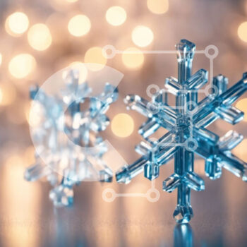 Intra Συλλεκτικό Ξύλινο Παζλ Plywood  4mm - Γυάλινα διακοσμητικά χιονονιφάδας για την εορταστική περίοδο Σε Ξύλινο Κουτί - Διαστάσεις Puzzle: 10x10 cm – 25 κομμάτια - Image 1