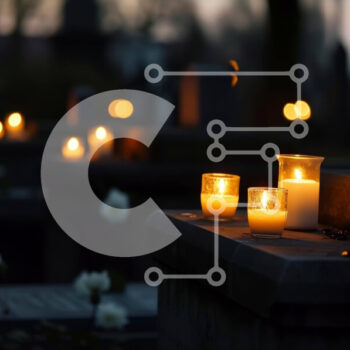 Intra Συλλεκτικό Ξύλινο Παζλ Plywood  4mm - Νεκροταφείο υπό το φως των κεριών τη νύχτα Σε Ξύλινο Κουτί - Διαστάσεις Puzzle: 10x10 cm – 25 κομμάτια - Image 1