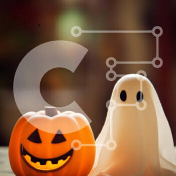 Intra Συλλεκτικό Ξύλινο Παζλ Plywood  4mm - Φάντασμα και κολοκύθα για το Halloween Σε Ξύλινο Κουτί - Διαστάσεις Puzzle: 10x10 cm – 25 κομμάτια - Image 1