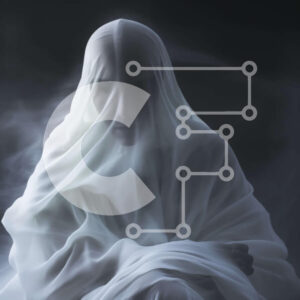 Intra Συλλεκτικό Ξύλινο Παζλ Plywood  4mm - Ghostly Woman in White Robes Concealed by Smoke Σε Ξύλινο Κουτί - Διαστάσεις Puzzle: 10x10 cm – 25 κομμάτια