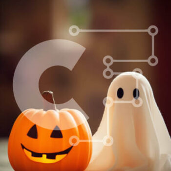 Intra Συλλεκτικό Ξύλινο Παζλ Plywood  4mm - Διακοσμήσεις αποκριών - ειδώλιο κολοκύθας και φάντασμα Σε Ξύλινο Κουτί - Διαστάσεις Puzzle: 10x10 cm – 25 κομμάτια - Image 1