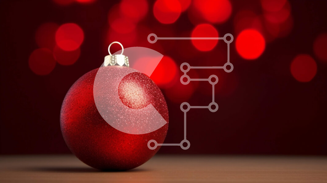 Intra Συλλεκτικό Ξύλινο Παζλ Plywood  4mm - Κόκκινη μπάλα σε ξύλινο τραπέζι με φώτα Bokeh Σε Ξύλινο Κουτί - Διαστάσεις: 10x10 cm – 25 κομμάτια