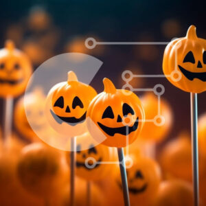 Intra Συλλεκτικό Ξύλινο Παζλ Plywood  4mm - Αποκριάτικα γλειφιτζούρια κολοκύθας σε διάφορα σχήματα και σχέδια Σε Ξύλινο Κουτί - Διαστάσεις Puzzle: 10x10 cm – 25 κομμάτια