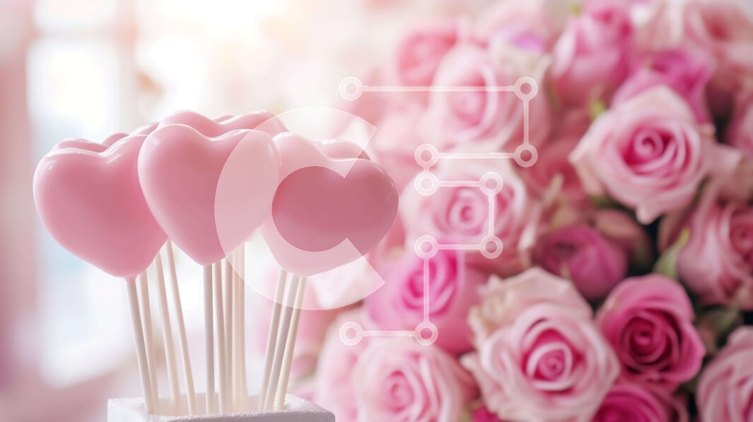 Intra Συλλεκτικό Ξύλινο Παζλ Plywood  4mm - Γλειφιτζούρια και τριαντάφυλλα για την ημέρα του Αγίου Βαλεντίνου Σε Ξύλινο Κουτί - Διαστάσεις: 10x10 cm – 25 κομμάτια