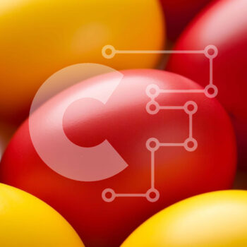 Intra Συλλεκτικό Ξύλινο Παζλ Plywood  4mm - Σύνθεση πολύχρωμων πασχαλινών αυγών Σε Ξύλινο Κουτί - Διαστάσεις Puzzle: 10x10 cm – 25 κομμάτια - Image 1