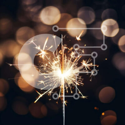 Intra Συλλεκτικό Ξύλινο Παζλ Plywood  4mm - Sparkler in the Dark Σε Ξύλινο Κουτί - Διαστάσεις Puzzle: 10x10 cm – 25 κομμάτια - Image 1