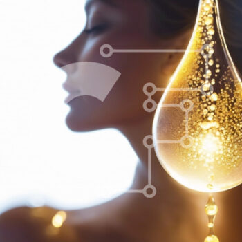 Intra Συλλεκτικό Ξύλινο Παζλ Plywood  4mm - Γυναίκα με αιωρούμενο σταγονίδιο που περιβάλλεται από αιωρούμενο υγρό Σε Ξύλινο Κουτί - Διαστάσεις Puzzle: 10x10 cm – 25 κομμάτια - Image 1