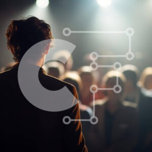 Intra Συλλεκτικό Ξύλινο Παζλ Plywood  4mm - Άνθρωπος που μιλά στο μικρόφωνο Σε Ξύλινο Κουτί - Διαστάσεις Puzzle: 10x10 cm – 25 κομμάτια