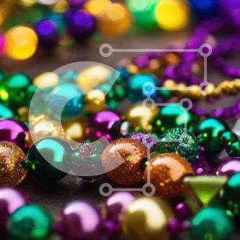 Intra Συλλεκτικό Ξύλινο Παζλ Plywood  4mm - Πολύχρωμες χάντρες σε ξύλινη επιφάνεια Σε Ξύλινο Κουτί - Διαστάσεις Puzzle: 10x10 cm – 25 κομμάτια - Image 1