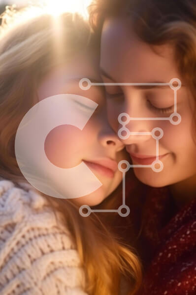 Intra Συλλεκτικό Ξύλινο Παζλ Plywood  4mm - Ζεστή αγκαλιά στο χιόνι: Δύο φίλοι που απολαμβάνουν τον χειμώνα μαζί Σε Ξύλινο Κουτί - Διαστάσεις Puzzle: 10x10 cm – 25 κομμάτια