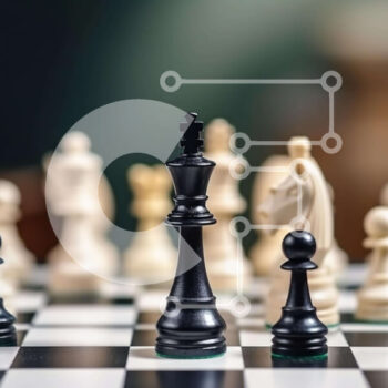 Intra Συλλεκτικό Ξύλινο Παζλ Plywood  4mm - Σκακιέρα με ασπρόμαυρα κομμάτια Σε Ξύλινο Κουτί - Διαστάσεις Puzzle: 10x10 cm – 25 κομμάτια - Image 1