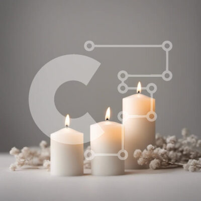 Intra Συλλεκτικό Ξύλινο Παζλ Plywood  4mm - Τρία αναμμένα κεριά σε ένα τραπέζι Σε Ξύλινο Κουτί - Διαστάσεις Puzzle: 10x10 cm – 25 κομμάτια - Image 1