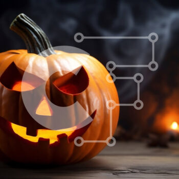 Intra Συλλεκτικό Ξύλινο Παζλ Plywood  4mm - Διακόσμηση κολοκύθας αποκριών με κεριά Σε Ξύλινο Κουτί - Διαστάσεις Puzzle: 10x10 cm – 25 κομμάτια - Image 1