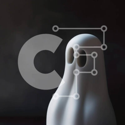 Intra Συλλεκτικό Ξύλινο Παζλ Plywood  4mm - Άσπρο ειδώλιο φάντασμα σε σκούρο φόντο Σε Ξύλινο Κουτί - Διαστάσεις Puzzle: 10x10 cm – 25 κομμάτια - Image 1