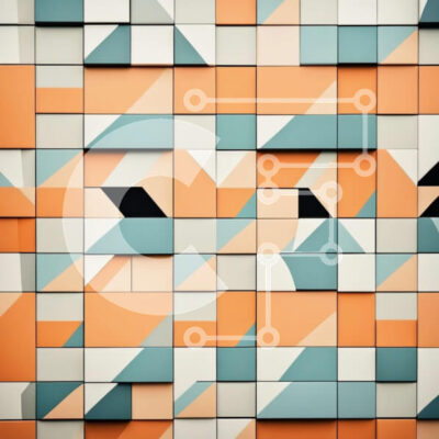 Intra Συλλεκτικό Ξύλινο Παζλ Plywood  4mm - Υφή ενός παλαιού και ξεπερασμένου τοίχου από τούβλα Σε Ξύλινο Κουτί - Διαστάσεις Puzzle: 10x10 cm – 25 κομμάτια - Image 1