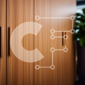 Intra Συλλεκτικό Ξύλινο Παζλ Plywood  4mm - Ξύλινο ντουλάπι με ανοιχτή πόρτα και φυτό σε γλάστρα Σε Ξύλινο Κουτί - Διαστάσεις Puzzle: 10x10 cm – 25 κομμάτια - Image 1