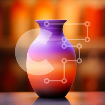 Intra Συλλεκτικό Ξύλινο Παζλ Plywood  4mm - Πολύχρωμο βάζο σε ξύλινο τραπέζι με κηροπήγια Σε Ξύλινο Κουτί - Διαστάσεις Puzzle: 10x10 cm – 25 κομμάτια - Image 1