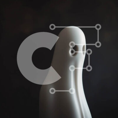 Intra Συλλεκτικό Ξύλινο Παζλ Plywood  4mm - Λευκό ειδώλιο σαν φάντασμα σε σκούρο φόντο Σε Ξύλινο Κουτί - Διαστάσεις Puzzle: 10x10 cm – 25 κομμάτια - Image 1