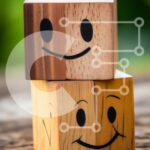 Intra Συλλεκτικό Ξύλινο Παζλ Plywood  4mm – Ξύλινοι μπλοκ με χαμογελαστά πρόσωπα Σε Ξύλινο Κουτί – Διαστάσεις: 10×10 cm – 25 κομμάτια
