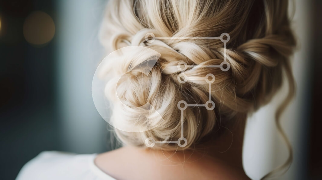 Intra Συλλεκτικό Ξύλινο Παζλ Plywood  4mm - Εκπληκτική γυναίκα που κρατά ένα μπουκέτο λουλούδια μπροστά από τον ορίζοντα της πόλης Σε Ξύλινο Κουτί - Διαστάσεις Puzzle: 10x10 cm – 25 κομμάτια