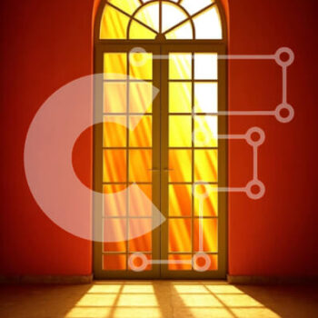 Intra Συλλεκτικό Ξύλινο Παζλ Plywood  4mm - Όμορφη εικόνα του φωτεινού και ηλιόλουστου δωματίου με μεγάλο παράθυρο Σε Ξύλινο Κουτί - Διαστάσεις Puzzle: 10x10 cm – 25 κομμάτια - Image 1