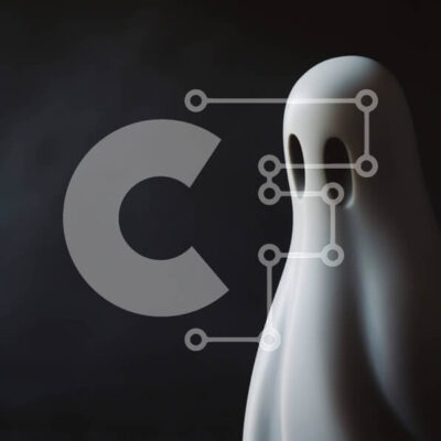 Intra Συλλεκτικό Ξύλινο Παζλ Plywood  4mm - Λευκό ειδώλιο σε σχήμα φαντάσματος σε σκούρο φόντο Σε Ξύλινο Κουτί - Διαστάσεις: 10x10 cm – 25 κομμάτια - Image 1