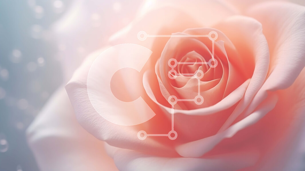 Intra Συλλεκτικό Ξύλινο Παζλ Plywood  4mm - Ροζ τριαντάφυλλο με σταγονίδια νερού σε αφηρημένο φόντο Σε Ξύλινο Κουτί - Διαστάσεις: 10x10 cm – 25 κομμάτια