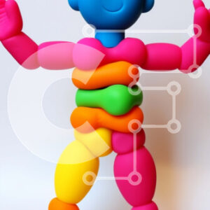 Intra Συλλεκτικό Ξύλινο Παζλ Plywood  4mm - Πολύχρωμη παιχνιδιάρικη φιγούρα από μαλακό υλικό Σε Ξύλινο Κουτί - Διαστάσεις: 10x10 cm – 25 κομμάτια