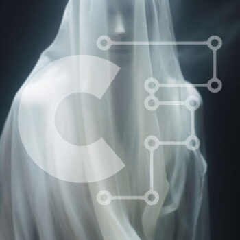 Intra Συλλεκτικό Ξύλινο Παζλ Plywood  4mm - Ghostly Figure σε λευκό με καπνό Σε Ξύλινο Κουτί - Διαστάσεις Puzzle: 10x10 cm – 25 κομμάτια - Image 1