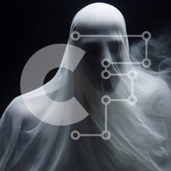 Intra Συλλεκτικό Ξύλινο Παζλ Plywood  4mm - Ghostly Figure Breathing in Smoke Σε Ξύλινο Κουτί - Διαστάσεις Puzzle: 10x10 cm – 25 κομμάτια - Image 1