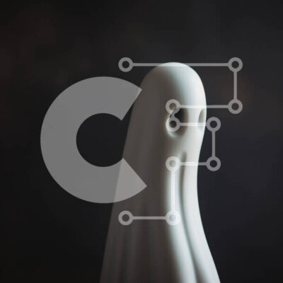 Intra Συλλεκτικό Ξύλινο Παζλ Plywood 4mm - Άσπρο ειδώλιο φάντασμα σε σκούρο φόντο Σε Ξύλινο Κουτί - Διαστάσεις Puzzle: 10x10 cm – 25 κομμάτια - Image 1