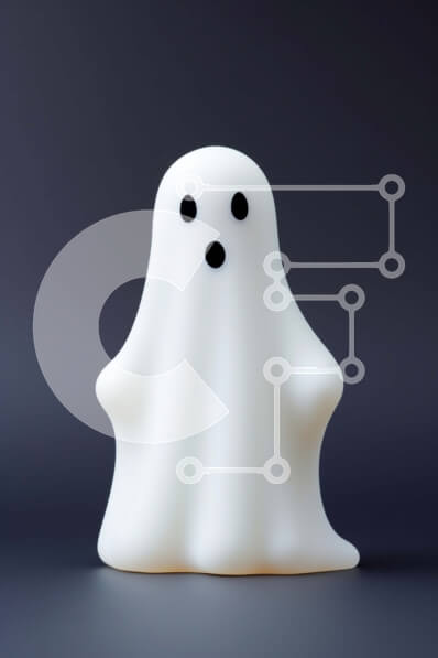 Intra Συλλεκτικό Ξύλινο Παζλ Plywood  4mm - Λάμπα φάντασμα σε σκούρο φόντο Σε Ξύλινο Κουτί - Διαστάσεις Puzzle: 10x10 cm – 25 κομμάτια