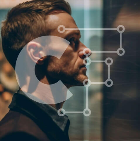 Intra Συλλεκτικό Ξύλινο Παζλ Plywood 4mm - Σοβαρός επιχειρηματίας σε μαύρο και άσπρο Σε Ξύλινο Κουτί - Διαστάσεις Puzzle: 10x10 cm – 25 κομμάτια - Image 1