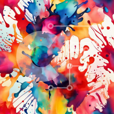 Intra Συλλεκτικό Ξύλινο Παζλ Plywood  4mm - Ζωντανή αφηρημένη ζωγραφική με πολύχρωμες πιτσιλιές χρωμάτων Σε Ξύλινο Κουτί - Διαστάσεις Puzzle: 10x10 cm – 25 κομμάτια - Image 1