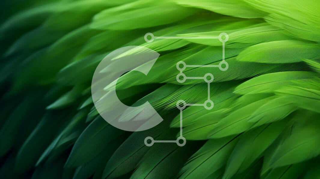 Intra Συλλεκτικό Ξύλινο Παζλ Plywood  4mm - Κοντινό πλάνο πράσινα φτερά με πουλιά Σε Ξύλινο Κουτί - Διαστάσεις: 10x10 cm – 25 κομμάτια