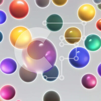 Intra Συλλεκτικό Ξύλινο Παζλ Plywood  4mm - Ζωντανή εικόνα από πολύχρωμες μπάλες που επιπλέουν στον αέρα Σε Ξύλινο Κουτί - Διαστάσεις Puzzle: 10x10 cm – 25 κομμάτια - Image 1